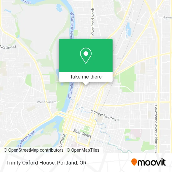 Trinity Oxford House map