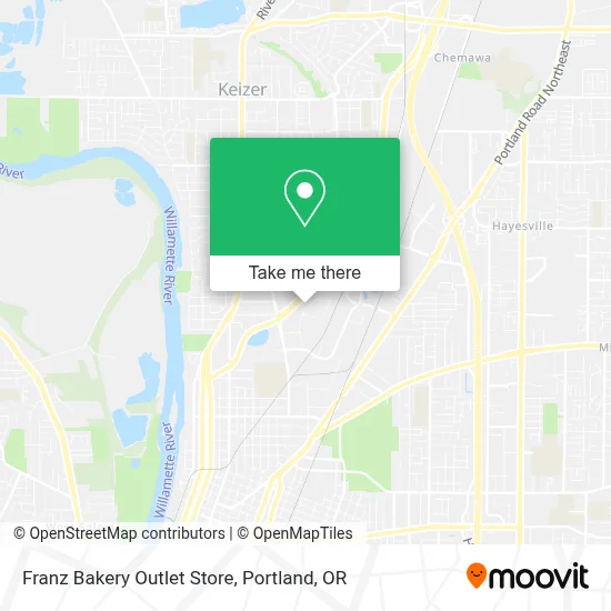 Franz Bakery Outlet Store map