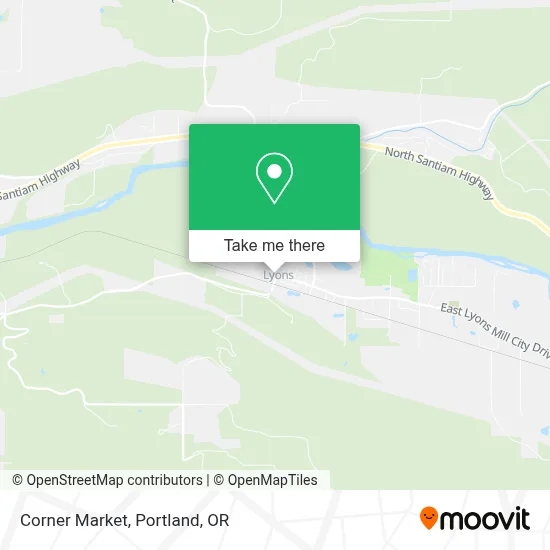 Corner Market map