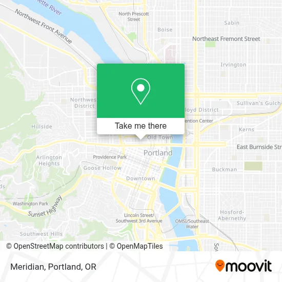 Meridian map
