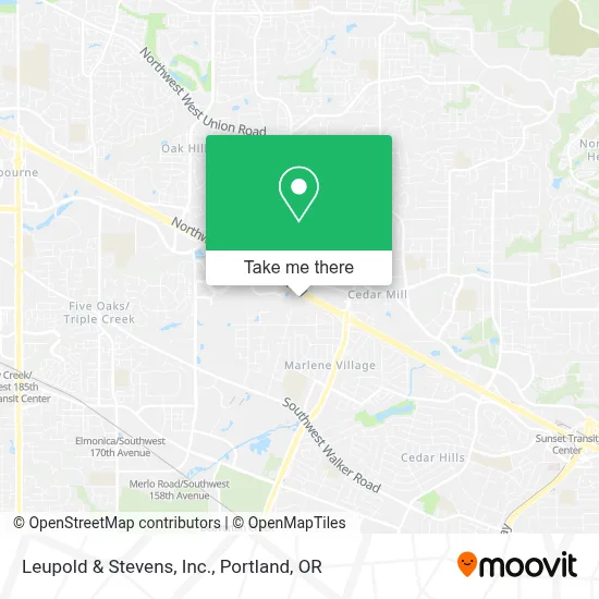 Leupold & Stevens, Inc. map