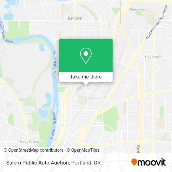 Salem Public Auto Auction map