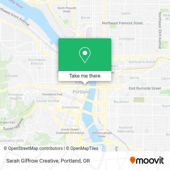 Sarah Giffrow Creative map