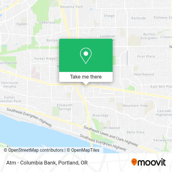 Atm - Columbia Bank map