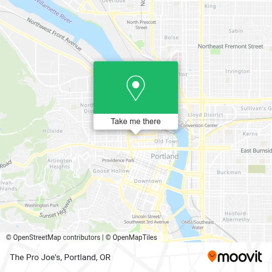 The Pro Joe's map