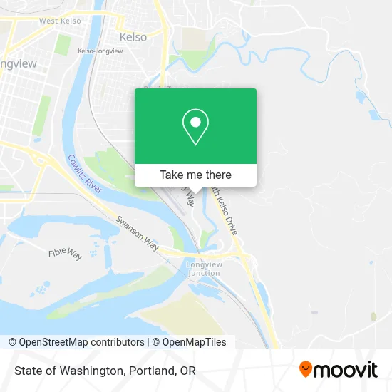 State of Washington map