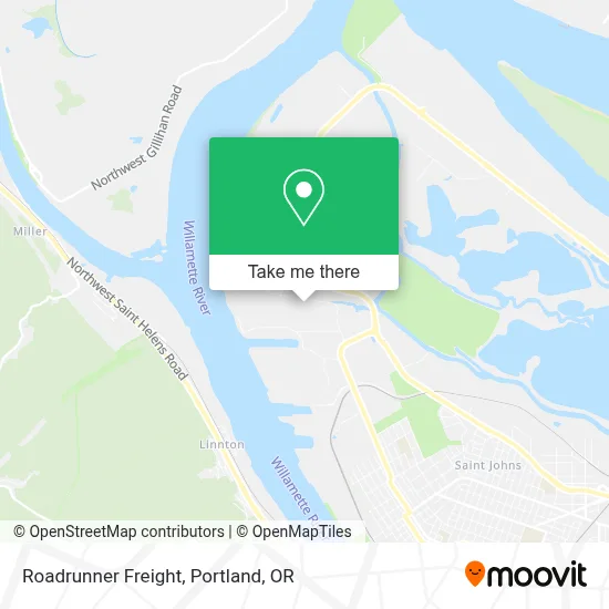 Roadrunner Freight map