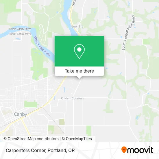 Carpenters Corner map