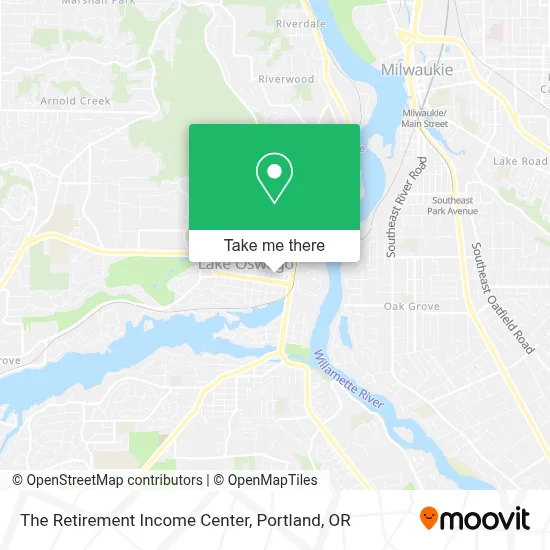 The Retirement Income Center map