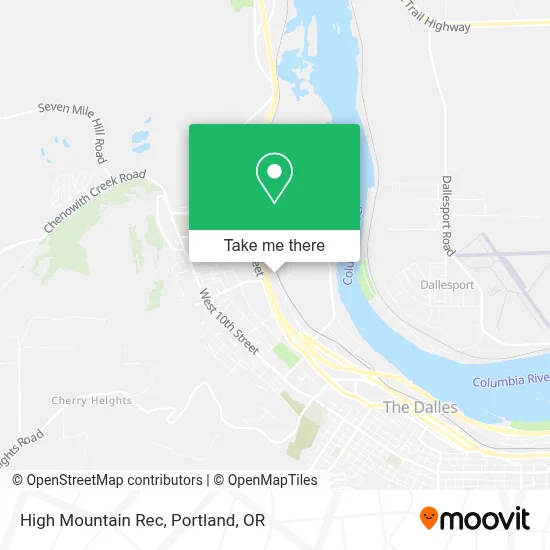 High Mountain Rec map