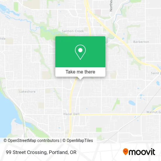 99 Street Crossing map