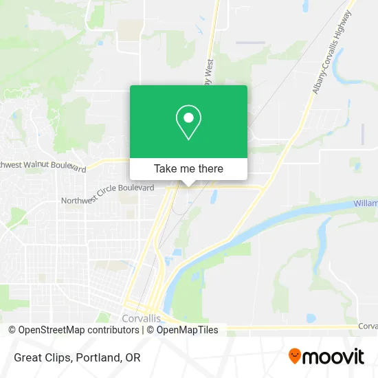 Great Clips map