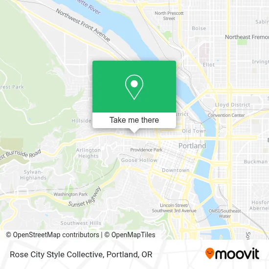 Rose City Style Collective map