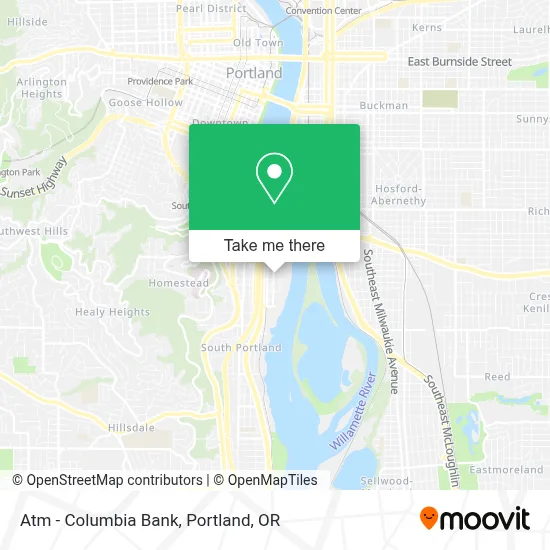 Atm - Columbia Bank map