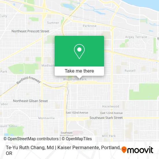 Te-Yu Ruth Chang, Md | Kaiser Permanente map