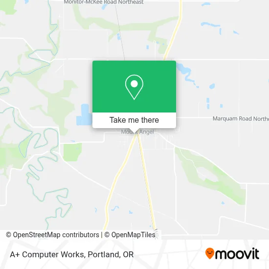 A+ Computer Works map