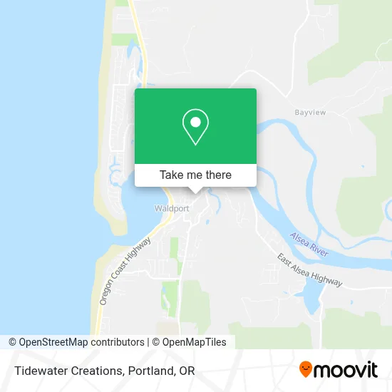 Tidewater Creations map