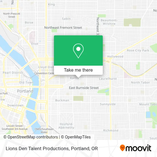 Lions Den Talent Productions map