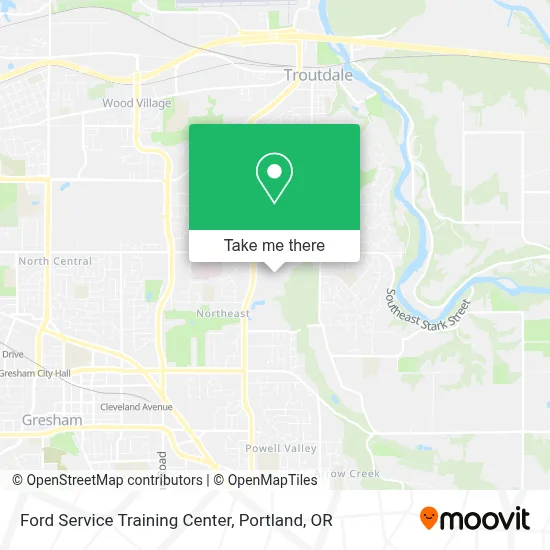 Ford Service Training Center map