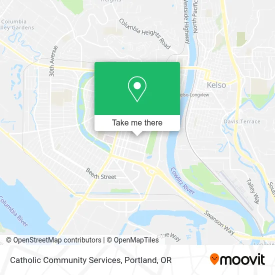 Catholic Community Services map