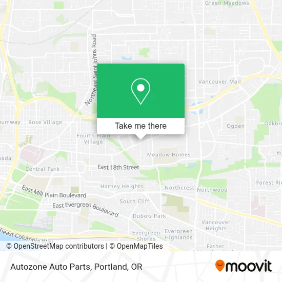 Autozone Auto Parts map