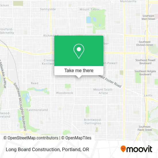Long Board Construction map