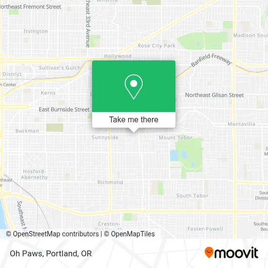 Oh Paws map