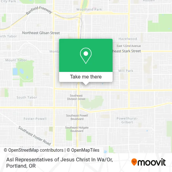 Asl Representatives of Jesus Christ In Wa / Or map