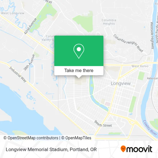 Longview Memorial Stadium map