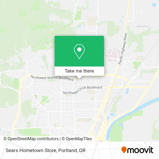 Sears Hometown Store map