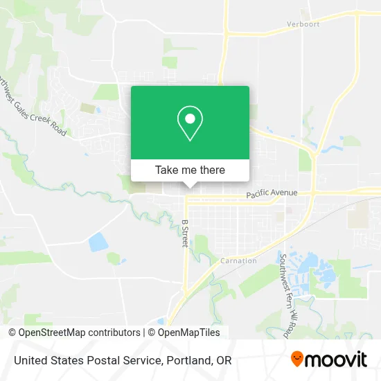 United States Postal Service map