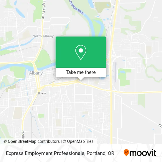 Express Employment Professionals map