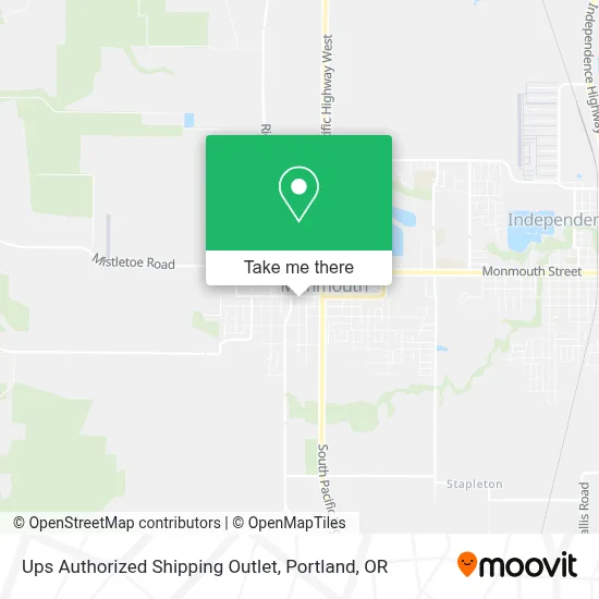 Ups Authorized Shipping Outlet map