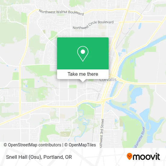 Snell Hall (Osu) map