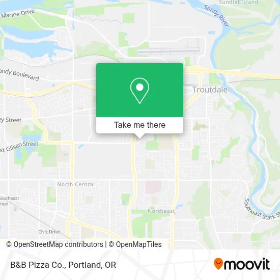 B&B Pizza Co. map