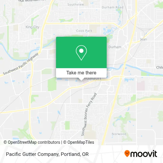 Pacific Gutter Company map
