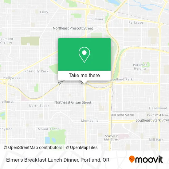 Elmer's Breakfast-Lunch-Dinner map