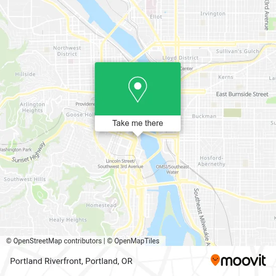 Portland Riverfront map