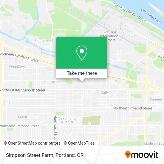 Simpson Street Farm map