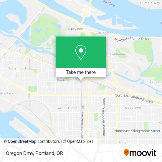 Oregon Dmv map