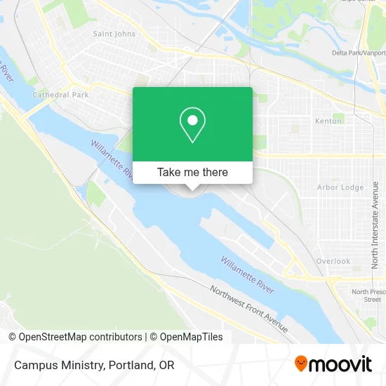 Campus Ministry map