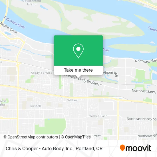 Chris & Cooper - Auto Body, Inc. map