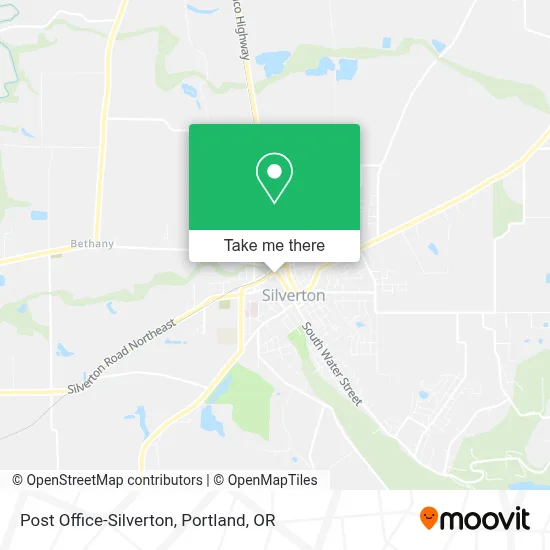Post Office-Silverton map