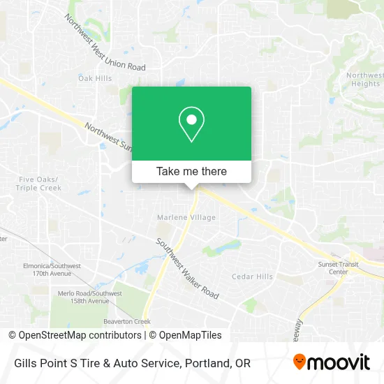 Gills Point S Tire & Auto Service map