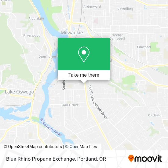 Blue Rhino Propane Exchange map