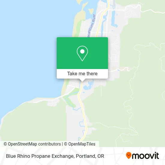 Blue Rhino Propane Exchange map