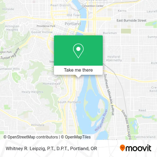 Whitney R. Leipzig, P.T., D.P.T. map