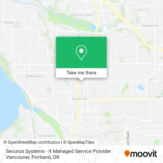 Securus Systems - It Managed Service Provider Vancouver map