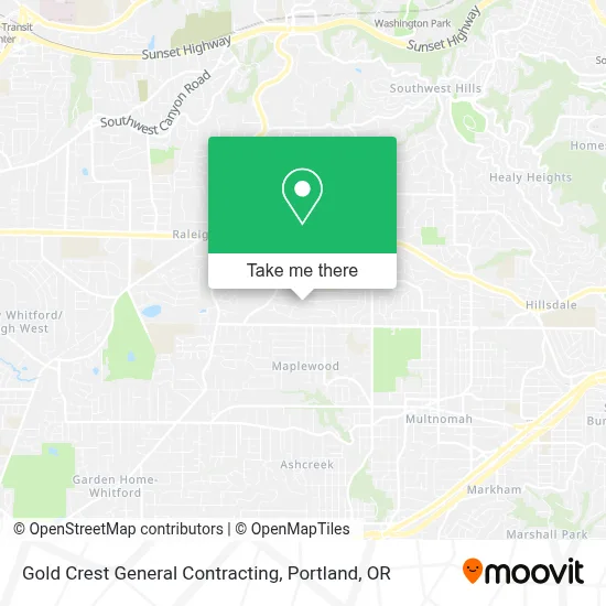 Gold Crest General Contracting map