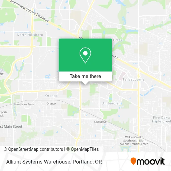 Alliant Systems Warehouse map